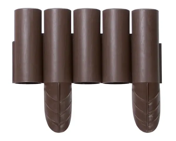 Prosperplast Palisáda zahradní IPALPLUS 2,35 m hnědá, (10 ks)