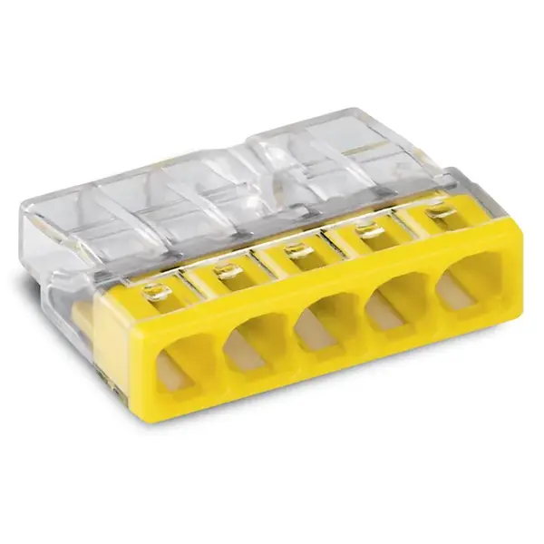 Svorka pětinásobná pro pevné vodiče