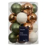 Ozdoby skleněné tuba 20 ks pr. 6cm