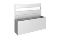 Biohort Zástěna pro Belvedere, 1 ks, s akrylátovou vsadkou 200, stříbrná metalíza