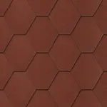 Šindel heksagonal červený 3 m2