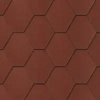 Šindel heksagonal červený 3 m2