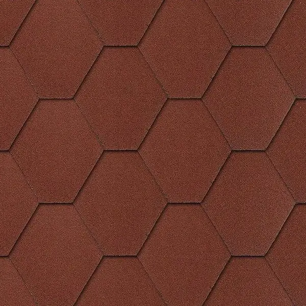Šindel heksagonal červený 3 m2