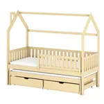 Posteľ Domček Monkey 90x200 pine