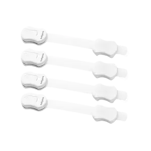 BABYONO Zámek univerzální bílý 4 ks