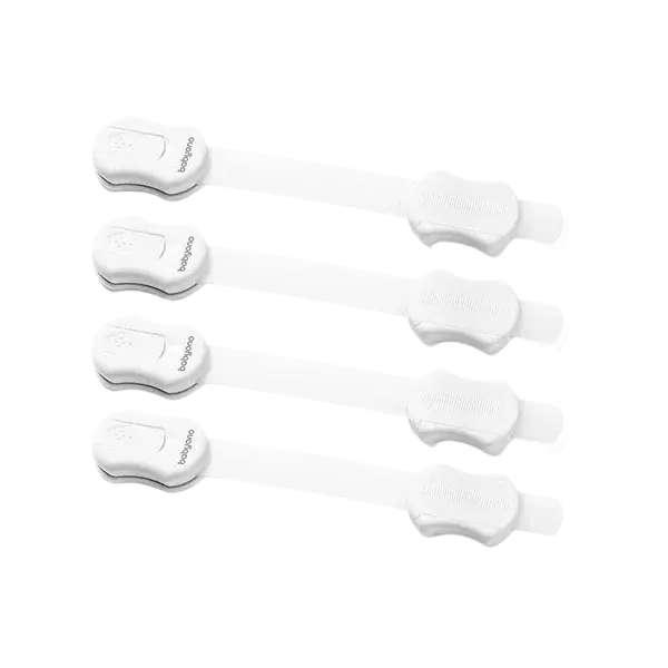 BABYONO Zámek univerzální bílý 4 ks