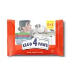 CLUB 4 PAWS Premium SET mix mäsa a ryby 6 x 80 g (4287)