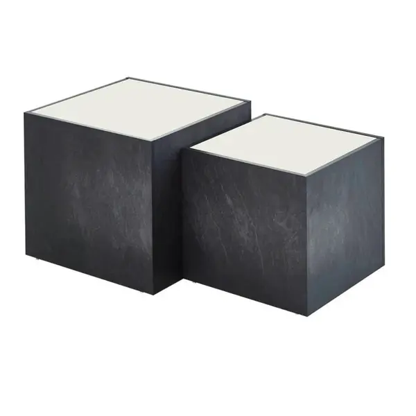 MID.YOU KONFERENČNÍ STOLEK, bílá, barvy břidlice, kompozitní dřevo, 50 / 43/40 / 35/50 / 43 cm