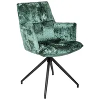 Novel ŽIDLE S PODRUČKAMI, železo, samet, černá, petrolej