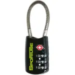 SPORTUBE TSA LOCK Kombinovaný zámek, černá, velikost