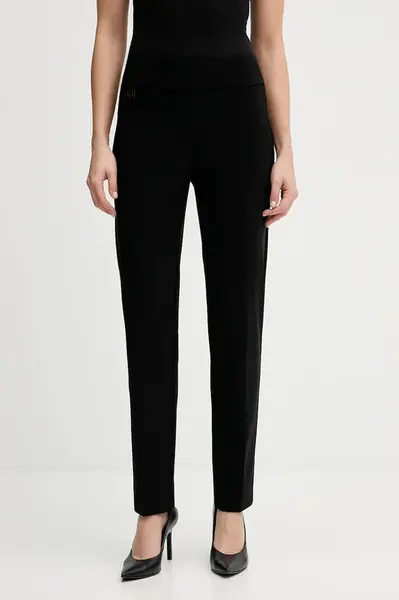 Kalhoty Joseph Ribkoff dámské, bílá barva, přiléhavé, high waist, 144092