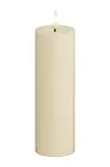 LED svíčka Deluxe Homeart Cream Bloklys 5 x 15 cm