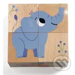 Drevené puzzle – Kocky – Kamaráti z divočiny - hra z kategorie Stavebnice