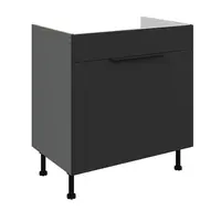 Spodní skříňka pod dřez Aria ANT 80 ZL 1S BB - Premium Box Barva korpusu: Antracit, Barva dvířek: BL - Black AFM