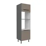 Vysoká skříňka pro vestavnou a mikrovlnou troubu Aria ANT 60 DPM-210 2F Barva korpusu: Antracit, Barva dvířek: TA - Sandgrau AFM