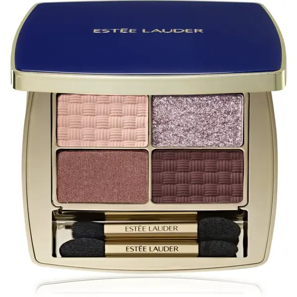 Estée Lauder Pure Color The Essential Eyeshadow Quad paletka očných tieňov s aplikátorom odtieň Power Brunch 4 g