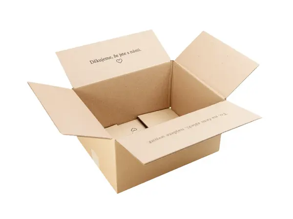 25 ks - Krabice klopová 340x260x190 s vnitřním potiskem - poděkování