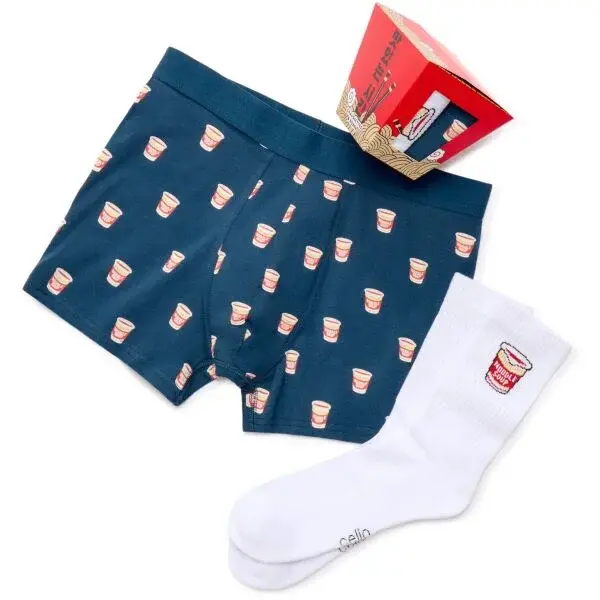 CELIO XMIBONODLE Set boxeriek a ponožiek, tmavo modrá, veľkosť