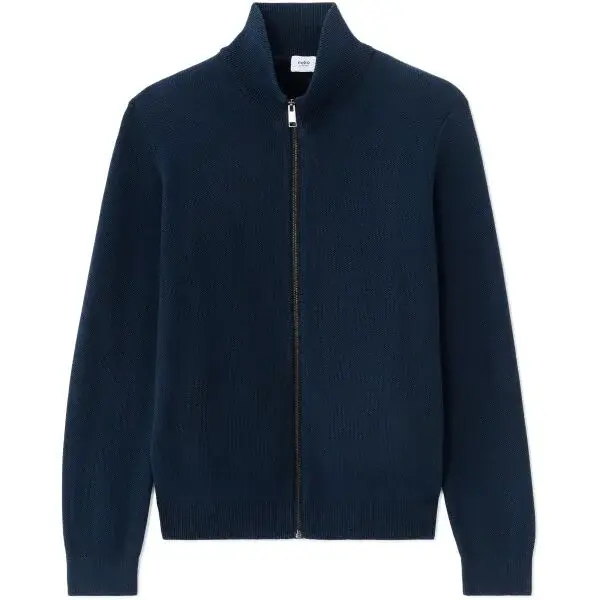 CELIO MELIMZIP Pánsky sveter, tmavo modrá, veľkosť