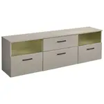 MID.YOU NÍZKÁ KOMODA, kašmírová, 180/55/38 cm