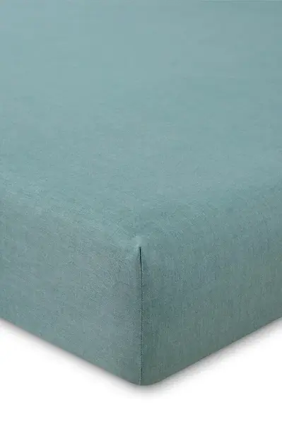 Bavlněné prostěradlo s gumou Ralph Lauren OXFORD Evergreen 200 x 200 cm zelená barva