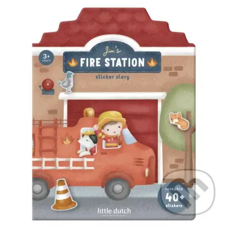 Knižka so samolepkami Hasičská stanica Jim
