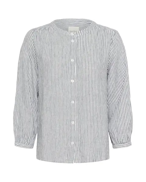 Part Two Blúzka  modrosivá / biela