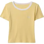 GAP SMALL LOGO RINGER Dámske tričko, žltá, veľkosť