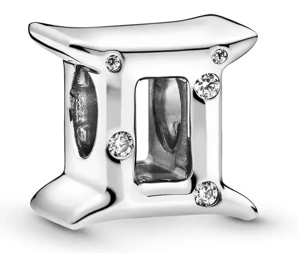 Pandora Strieborná korálka znamenie Blíženci 798428C01