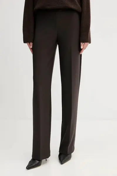 Kalhoty Joseph Ribkoff dámské, hnědá barva, high waist, 153088F25