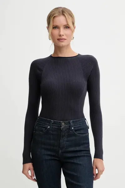 Vlněný svetr MAX&Co. dámský, tmavomodrá barva, 2526366134200