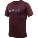 Sensor MERINO BLEND ELEMENTS Pánske funkčné tričko, vínová, veľkosť