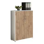 MID.YOU SKŘÍŇ NA ŠANONY, bílá, barvy dubu, 84,4/113,6/33 cm