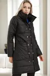 Z9647 DEWBERRY WOMEN'S COAT-BLACK