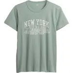 GAP V-FRCH SS FAV CREW GRAPHIC Dámske tričko, svetlo zelená, veľkosť