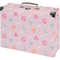 BAAGL LOGO Skladací školský kufrík, ružová, veľkosť