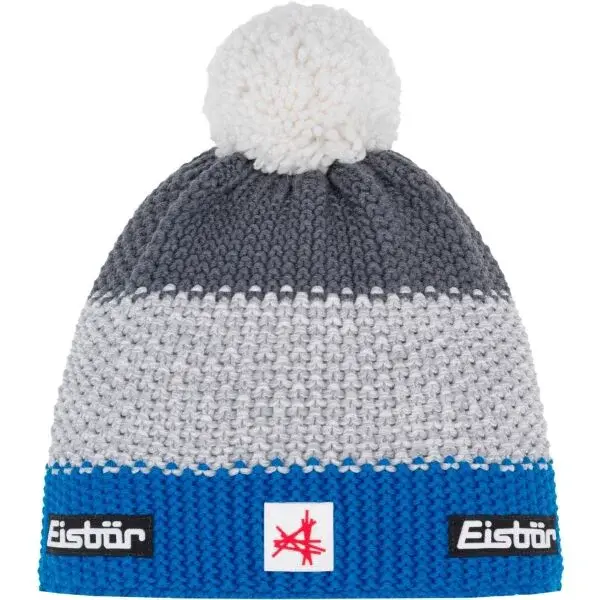 Eisbär STAR POMPON Univerzální zimní čepice, šedá, velikost