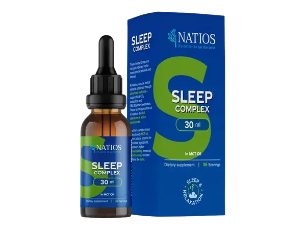 NATIOS Sleep Complex, Bylinné kapky v MCT oleji 30 ml