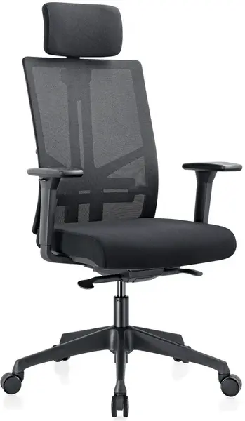 MULTISED Kancelářská židle WATT černá, ergonomická, 8 hodin denně