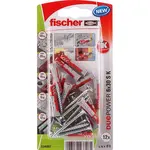 Fischer Hmoždinka DuoPower 6 x 30 S K NV so skrutkami, 12 ks