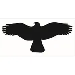 Samolepka Silueta dravca 200 mm x 80 mm