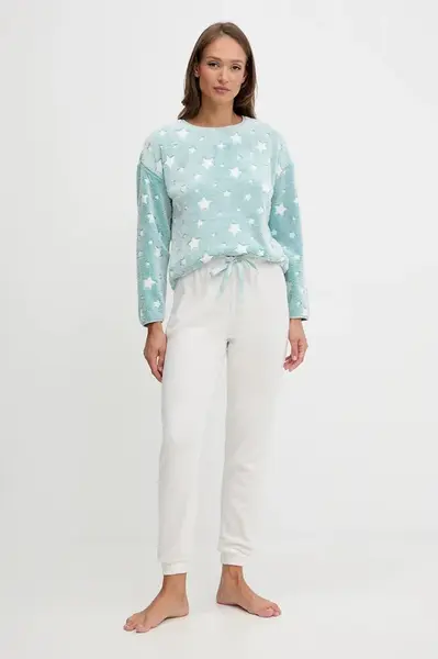 Pyžamová sada women'secret dámská, modrá barva, 4752554