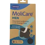 MoliCare MEN absorpční prádlo vel. L 1 ks + vložky X-Change 5 ks