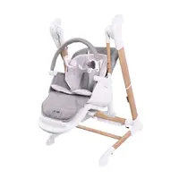 Bo Jungle jídelní židlička B-SWINGING CHAIR Pure White 2v1