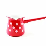 METALAC Džezva červená, puntík 11cm 0,7lt