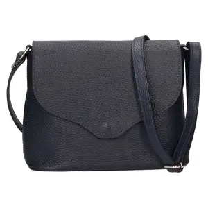 Dámska kožená crossbody kabelka Italia Alice - tmavo modrá