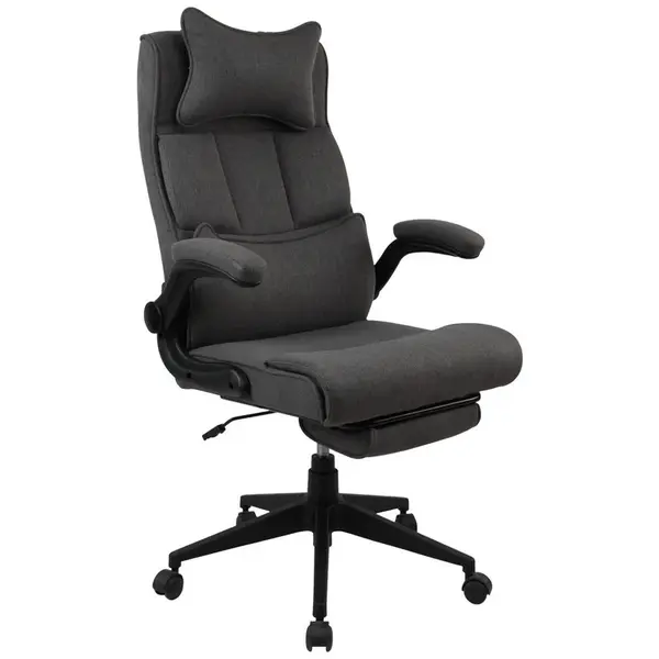 MID.YOU KANCELÁŘSKÉ KŘESLO, tkaná látka, tmavě šedá