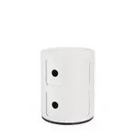 Stolek s úložným prostorem Componibili 4986, matný, 2 úložné díly, více barev - Kartell Barva: bílá