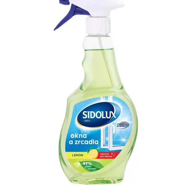 Sidolux Čisticí sprej na okna a lesklé povrchy Lemon 500 ml