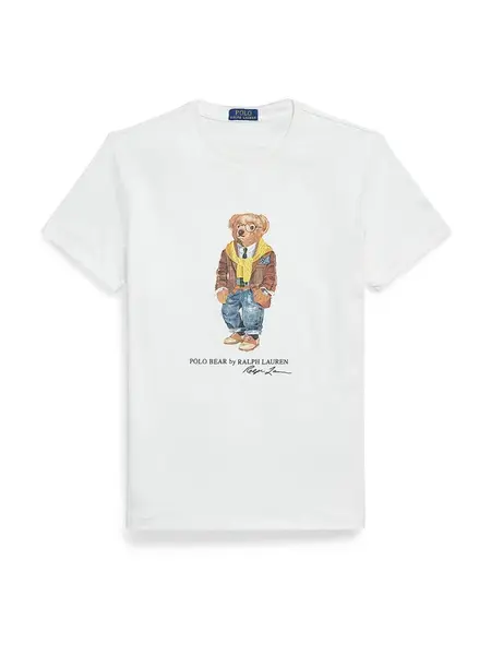 Polo Ralph Lauren Tričko  modrá / svetlomodrá / hnedá / žltá